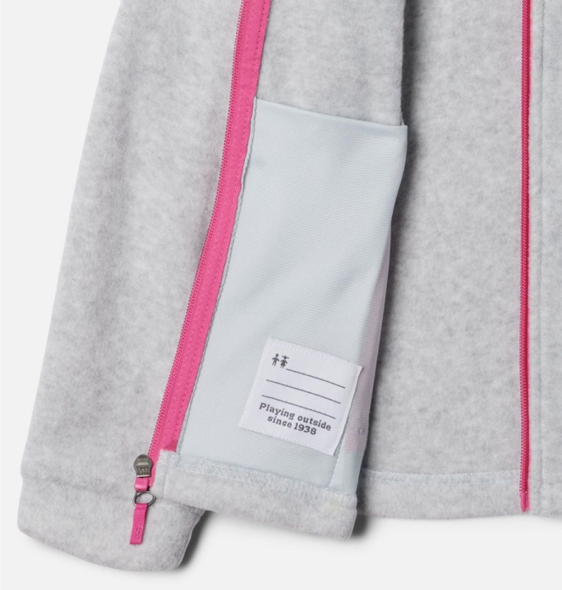 Grey Kids' Columbia Benton Springs II Hooded Fleece Jacket | YHSCB-6345