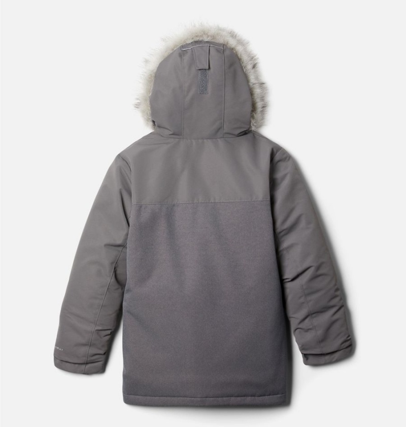 Grey Kids' Columbia Boundary Bay Down Parka Jacket | YGTUH-5069