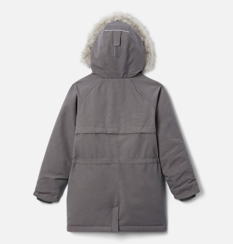 Grey Kids' Columbia Boundary Bay Down Parka Jacket | KQNSV-7310