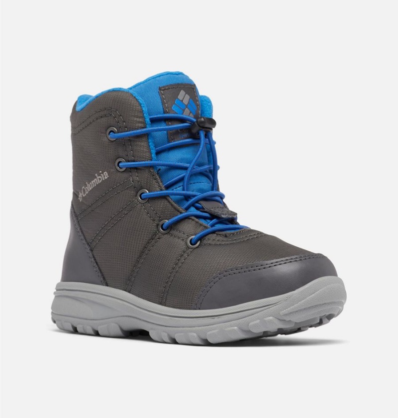 Grey Kids' Columbia Fairbanks Omni Heat Boots | WZOQV-2693