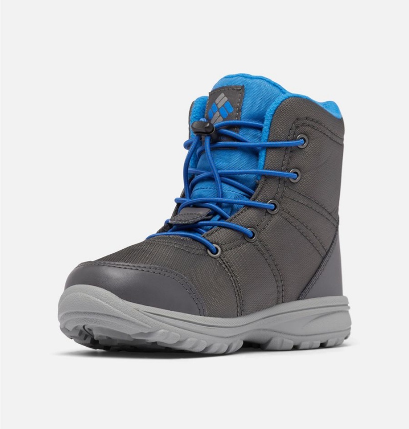 Grey Kids' Columbia Fairbanks Omni Heat Boots | WZOQV-2693