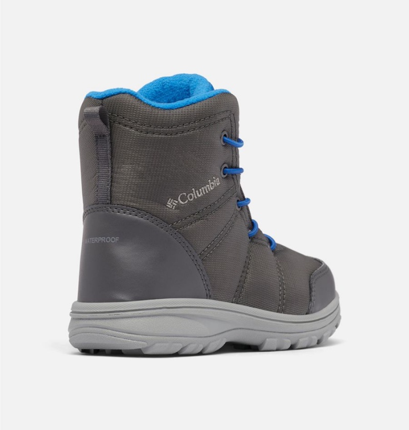 Grey Kids' Columbia Fairbanks Omni Heat Boots | WZOQV-2693