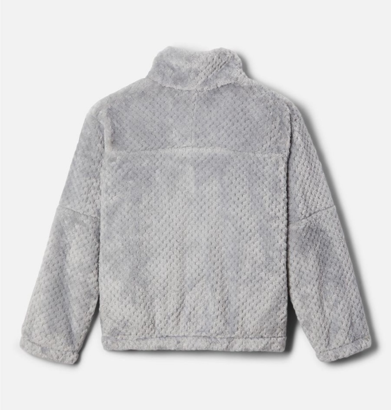 Grey Kids' Columbia Fire Side II Half-Zip Sherpa Fleece | SXHMA-3617