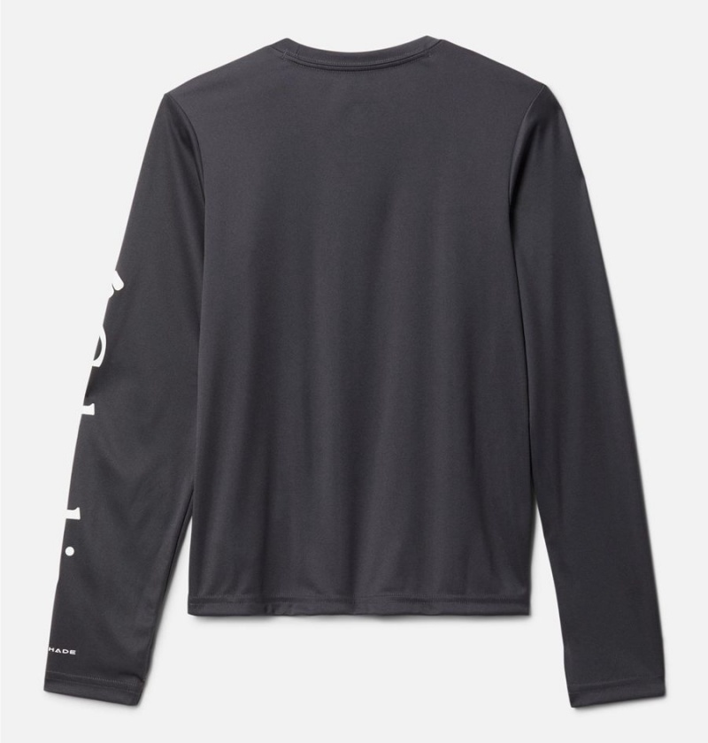 Grey Kids' Columbia Fork Stream Long Sleeve T-Shirt | PADQH-4063