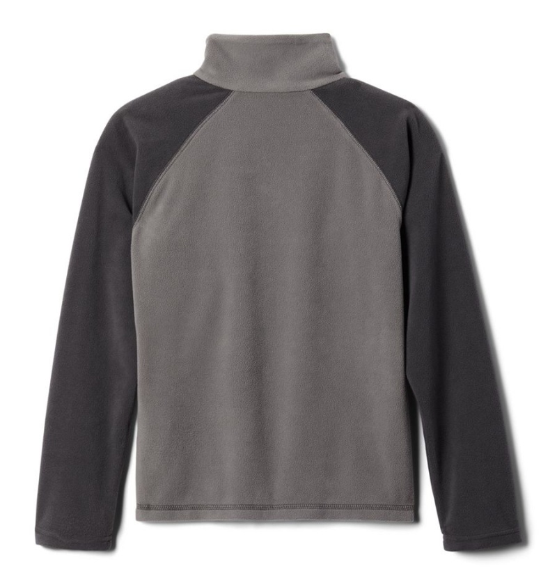 Grey Kids' Columbia Glacial Quarter Zip Pullover Fleece | MJOUW-7160