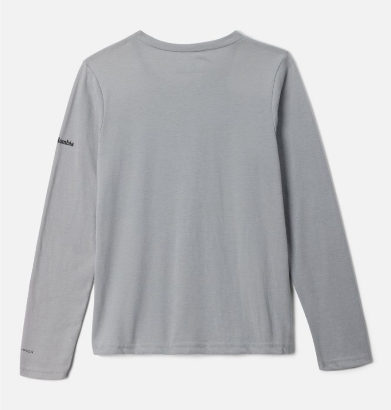 Grey Kids' Columbia La Poudre Pass Long Sleeve T-Shirt | OTMAI-6213