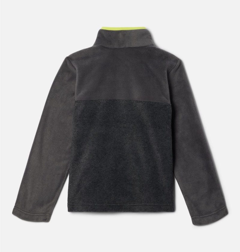 Grey Kids' Columbia Steens Mountain Quarter Snap Pull-Over Fleece | AIEJB-3647