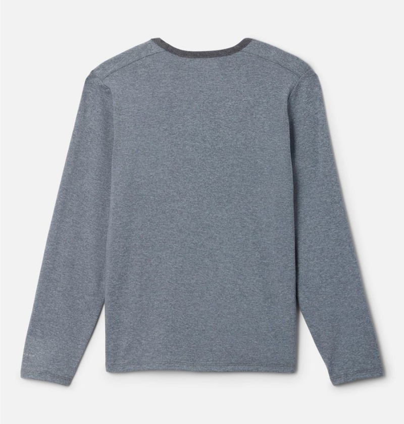 Grey Kids' Columbia Tech Trail Long Sleeve T-Shirt | OEMIG-0346