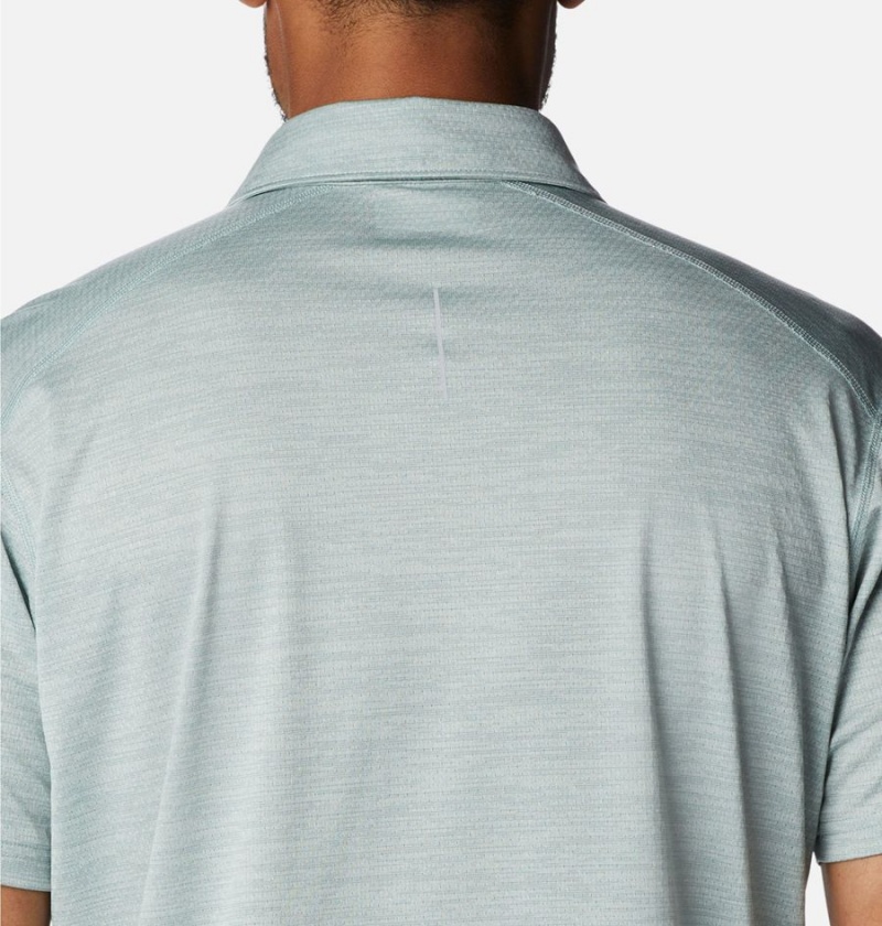 Grey Men's Columbia Alpine Chill Zero Polo Shirt | IDLZF-6021