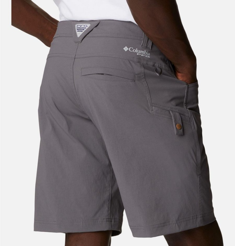 Grey Men's Columbia Blood 'N Guts Stretch Shorts | DCQVY-8453