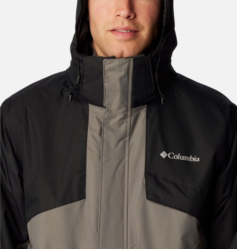 Grey Men's Columbia Bugaboo II Fleece Interchange Ski Jacket | JQMZA-8360