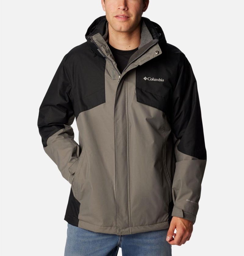 Grey Men\'s Columbia Bugaboo II Fleece Interchange Ski Jacket | JQMZA-8360