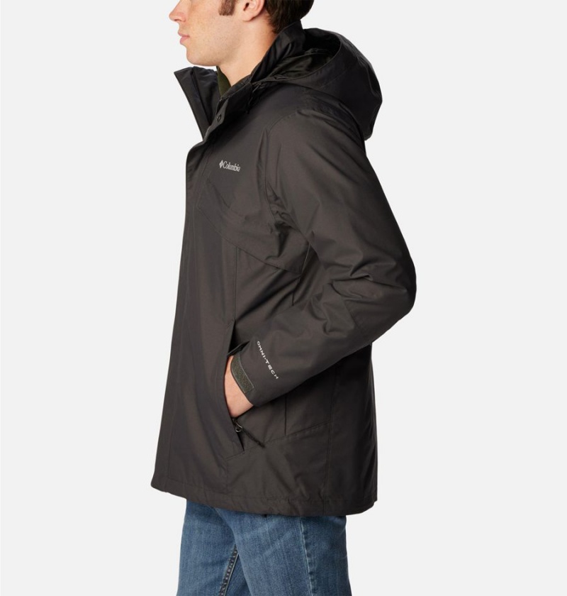 Grey Men's Columbia Bugaboo II Fleece Interchange Ski Jacket | AUXWV-6170