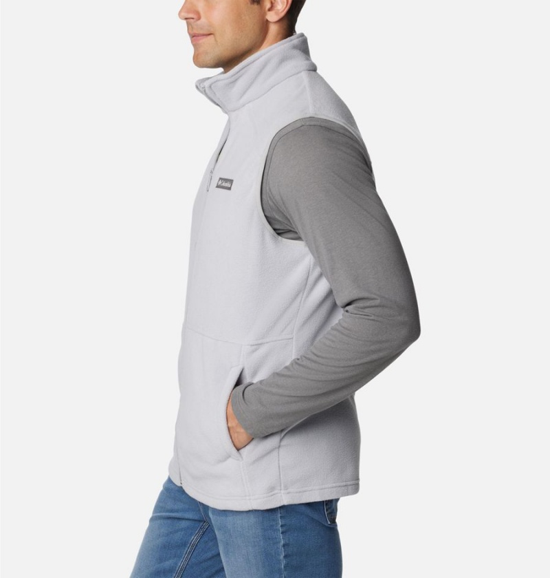 Grey Men's Columbia Castle Dale Fleece Vest | EOTUD-2985