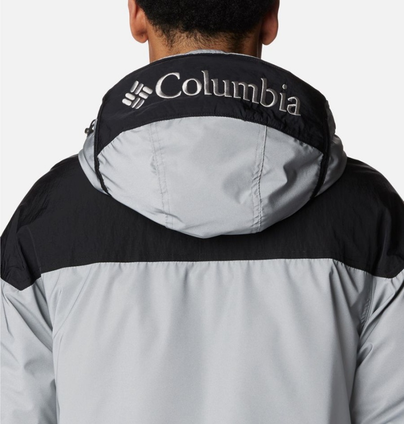 Grey Men's Columbia Challenger Remastered Pullover Insulated Puffer Jacket | CVGJX-7380