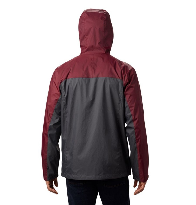 Grey Men's Columbia Collegiate Glennaker Storm - Texas A&M Rain Jacket | RCAFD-4013