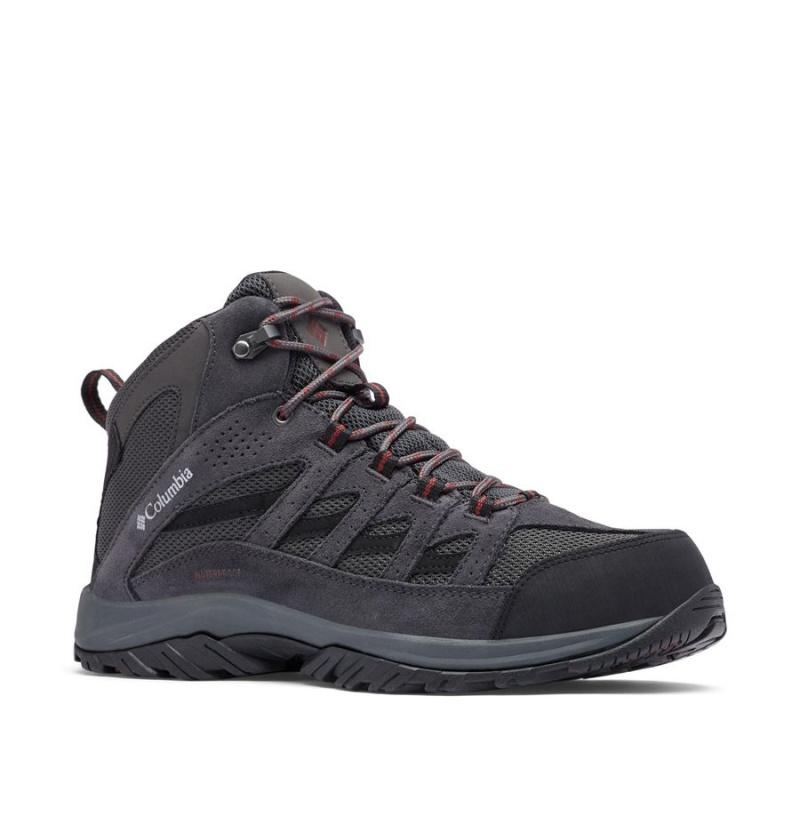 Grey Men's Columbia Crestwood Mid Waterproof Boot Hiking Shoes | FDGET-7481