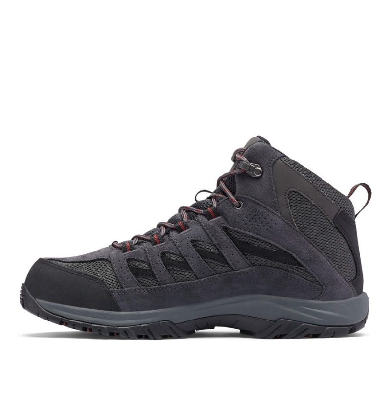 Grey Men's Columbia Crestwood Mid Waterproof Boot Hiking Shoes | FDGET-7481