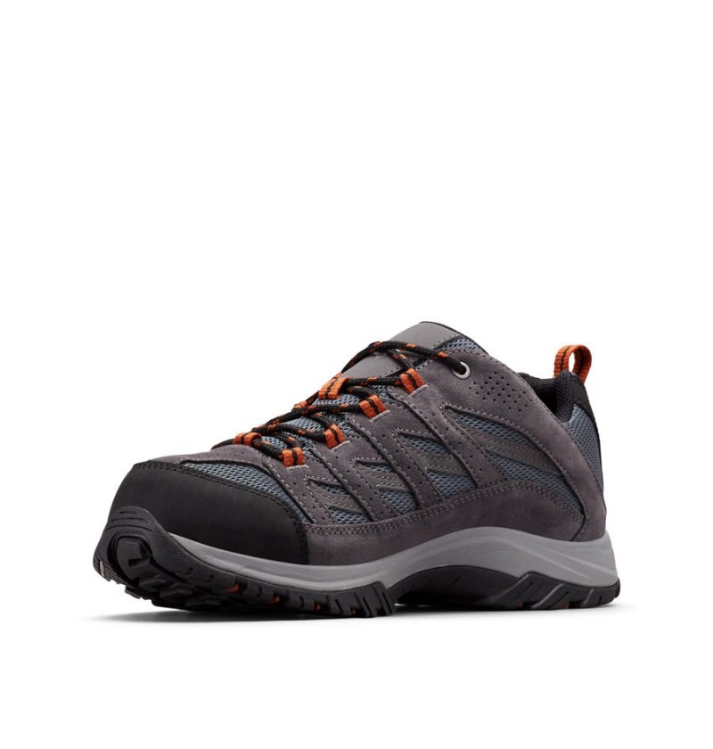 Grey Men's Columbia Crestwood Waterproof Hiking Shoes | KXROY-5748