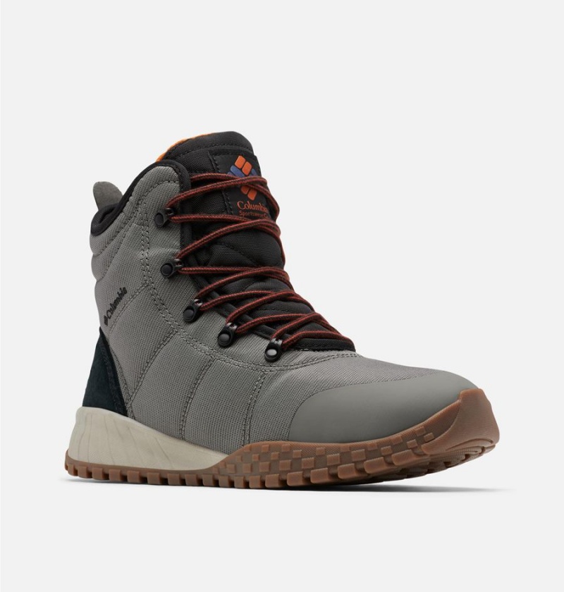 Grey Men's Columbia Fairbanks Omni Heat Boots | NCPQJ-1284