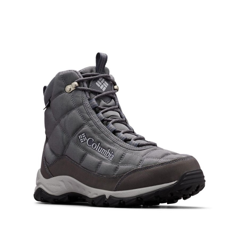 Grey Men's Columbia Firecamp Boot Hiking Shoes | MEFPU-6750