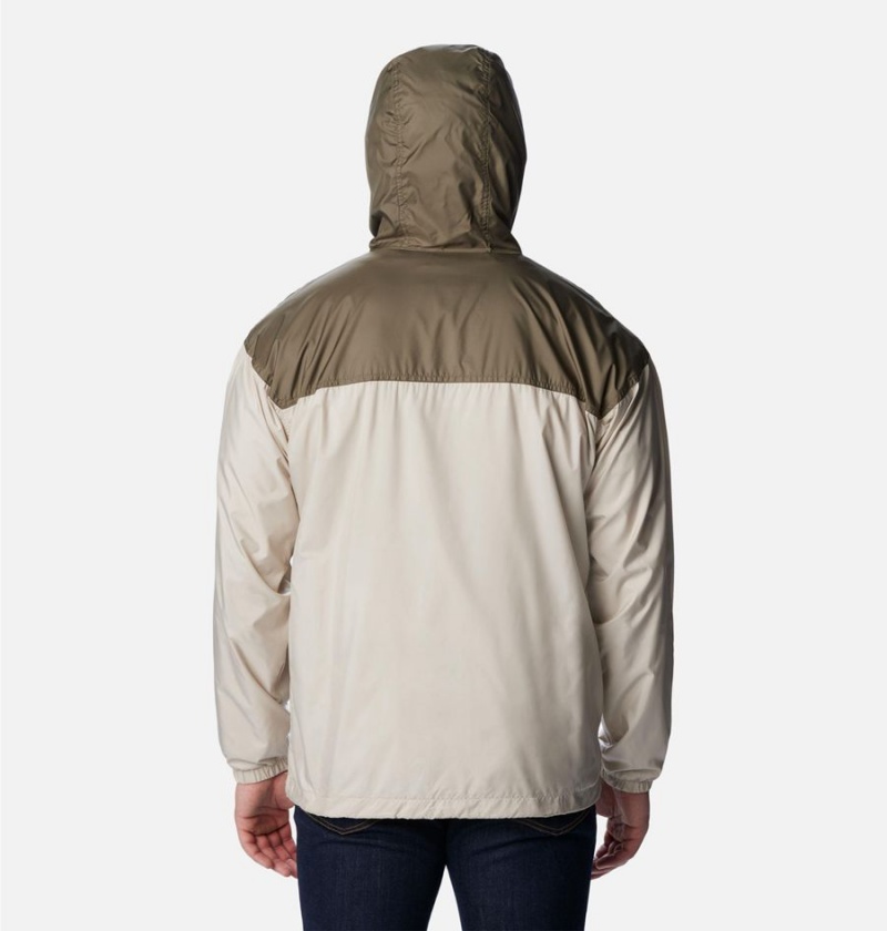 Grey Men's Columbia Flash Challenger Lined Windbreaker | LESPZ-9158