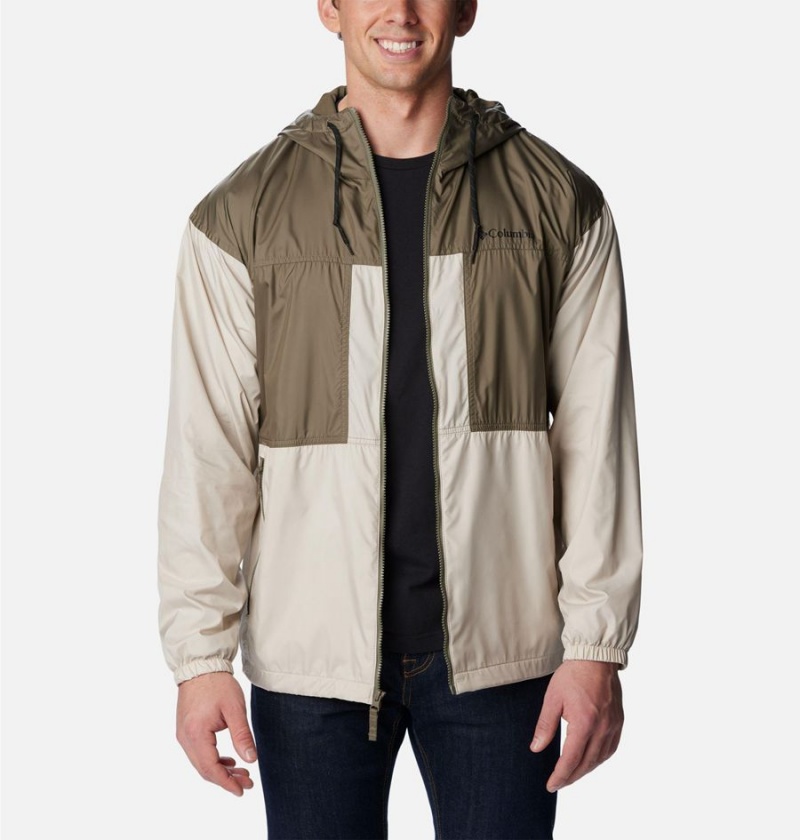 Grey Men's Columbia Flash Challenger Lined Windbreaker | LESPZ-9158