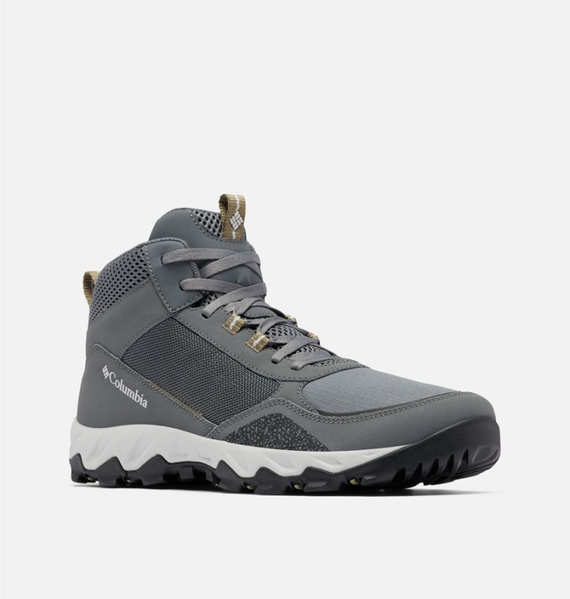 Grey Men's Columbia Flow Centre Hiking Shoes | QLREC-5024