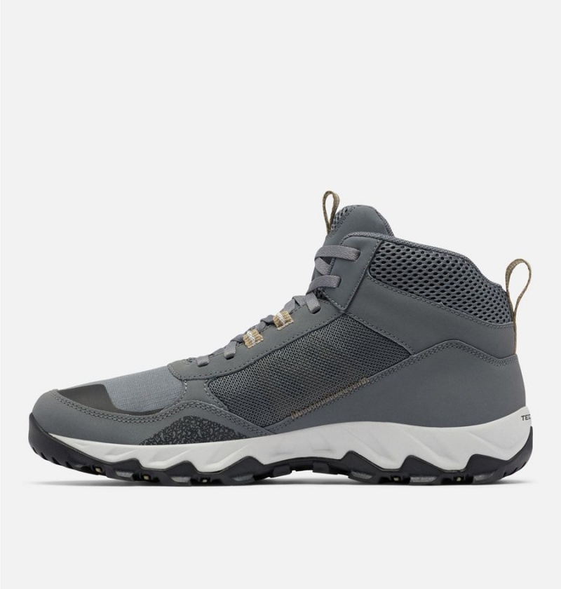 Grey Men's Columbia Flow Centre Hiking Shoes | QLREC-5024