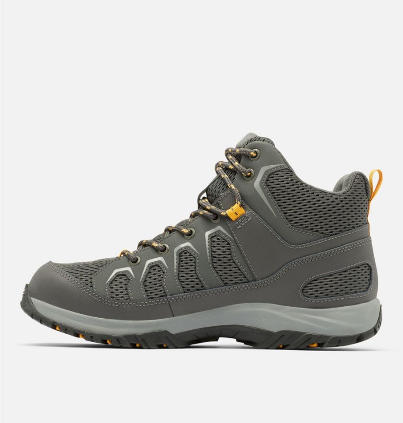 Grey Men's Columbia Granite Trail Mid Waterproof Hiking Shoes | VRILT-0186