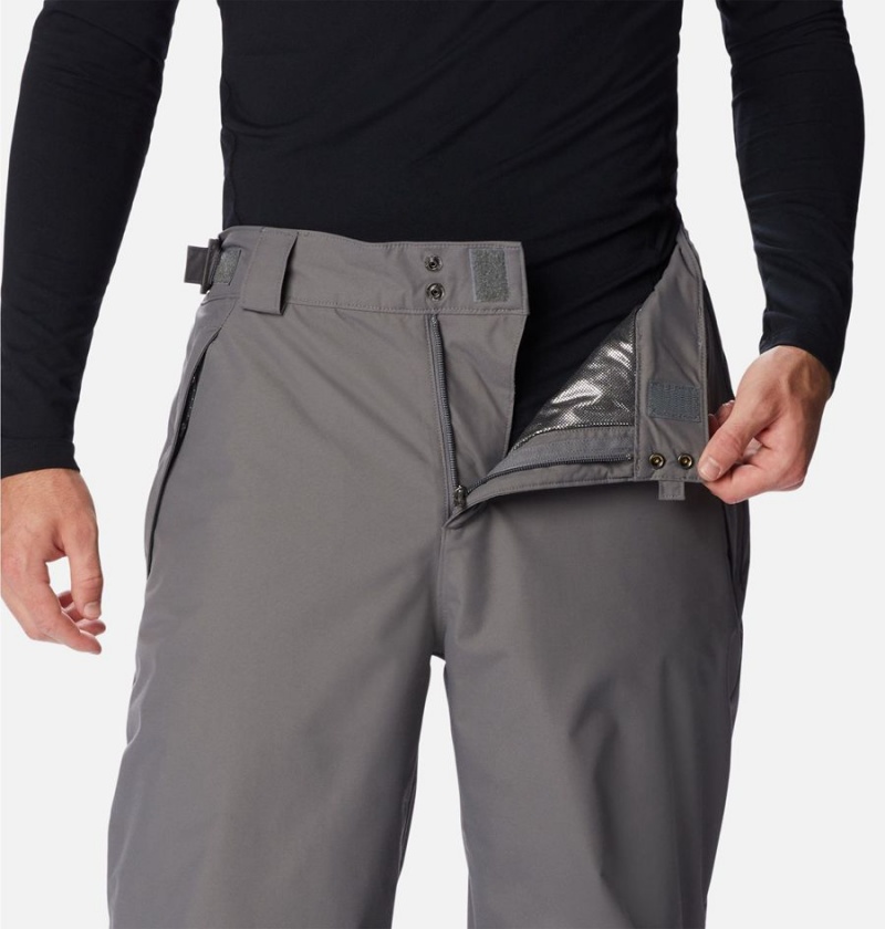 Grey Men's Columbia Gulfport Insulated Ski Pants | DCUEP-3028