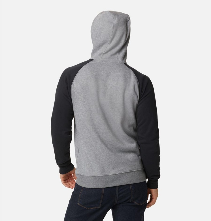 Grey Men's Columbia Hart Mountain II Hoodie | XPZCS-8501