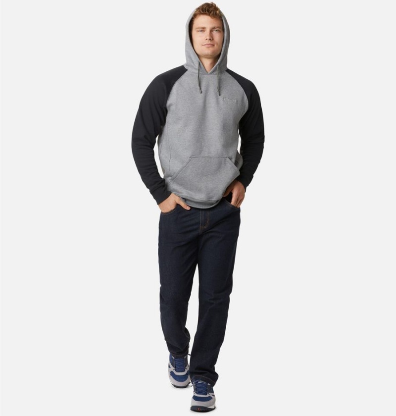 Grey Men's Columbia Hart Mountain II Hoodie | XPZCS-8501