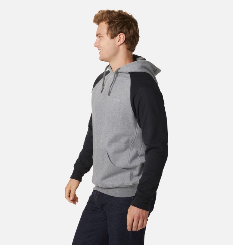 Grey Men's Columbia Hart Mountain II Hoodie | XPZCS-8501