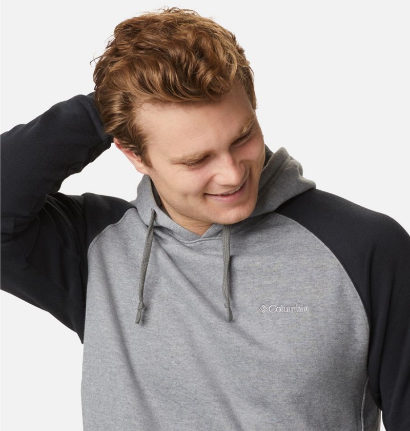 Grey Men's Columbia Hart Mountain II Hoodie | XPZCS-8501