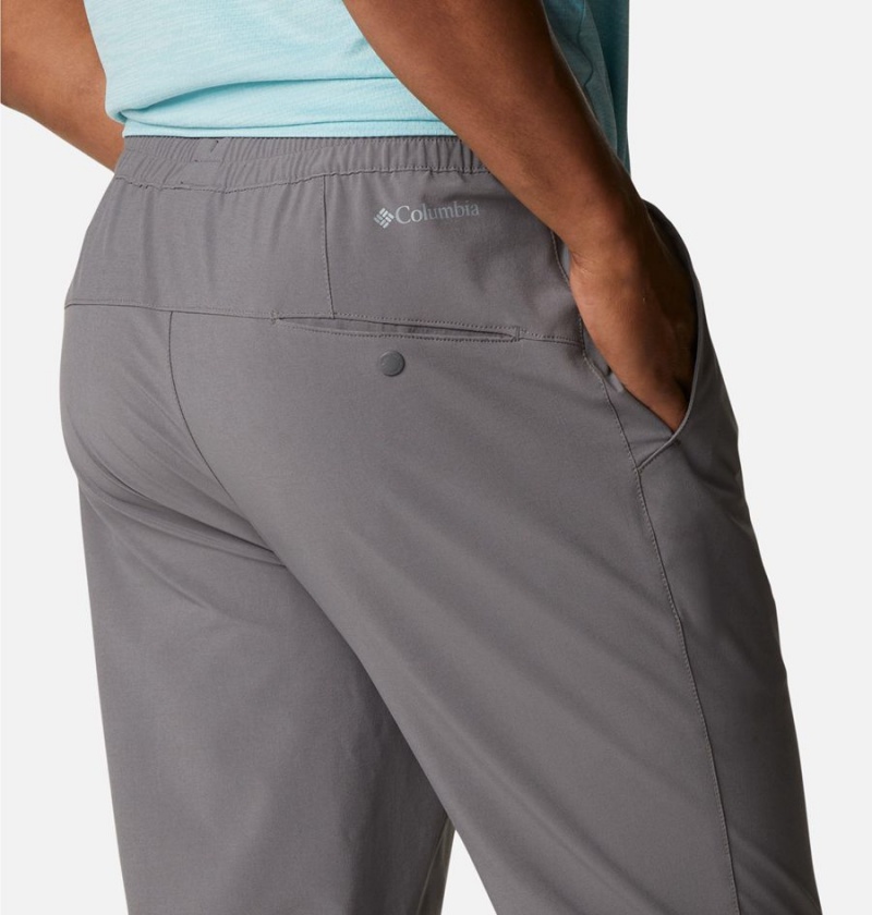 Grey Men's Columbia Hike Joggers Pants | PKCZH-2031