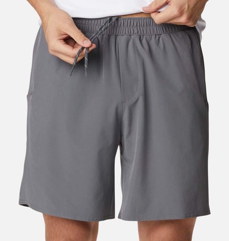 Grey Men's Columbia Hike Shorts | PEVBO-0694