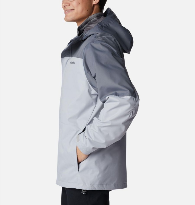 Grey Men's Columbia Hikebound Interchange 3 In 1 Jackets | NTQZJ-0781