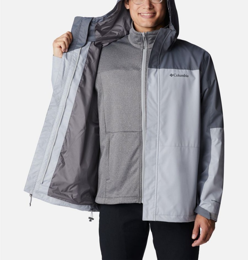 Grey Men's Columbia Hikebound Interchange 3 In 1 Jackets | NTQZJ-0781