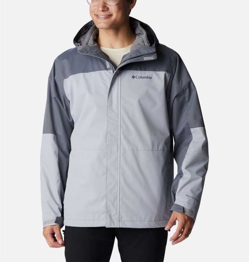 Grey Men\'s Columbia Hikebound Interchange 3 In 1 Jackets | NTQZJ-0781