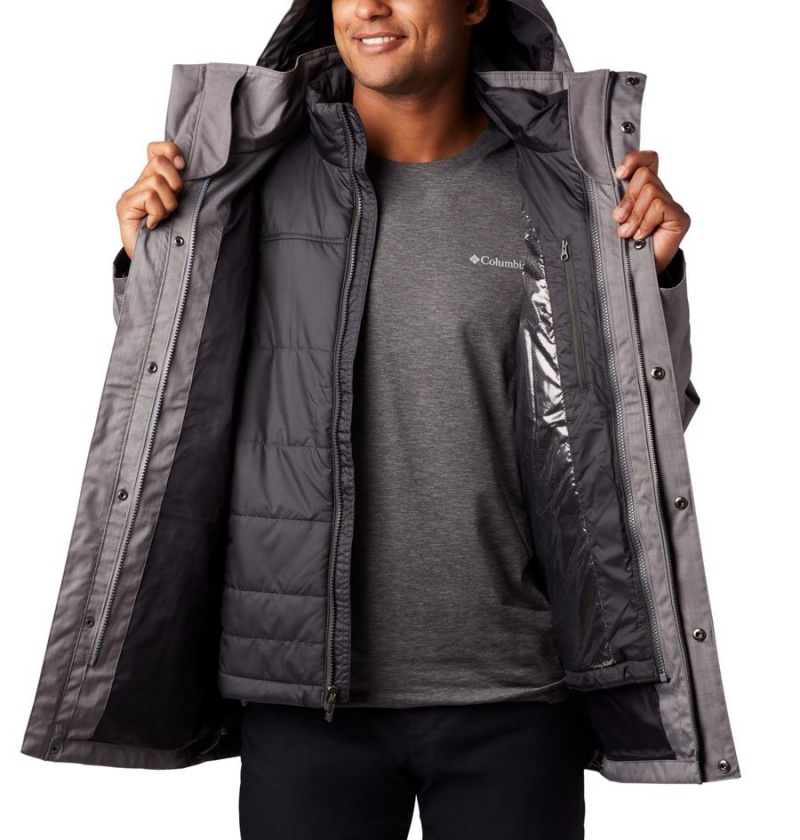 Grey Men's Columbia Horizons Pine Interchange 3 In 1 Jackets | HIVKY-7360