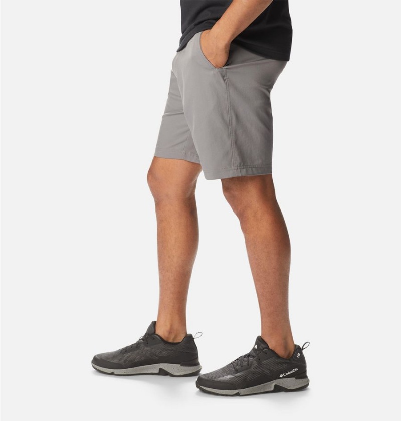 Grey Men's Columbia Iron Mountain Trail Shorts | ZFEYW-9047