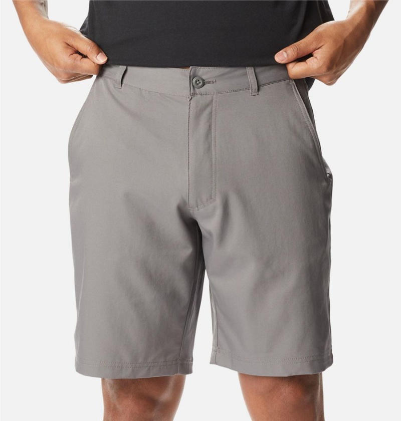 Grey Men's Columbia Iron Mountain Trail Shorts | ZFEYW-9047