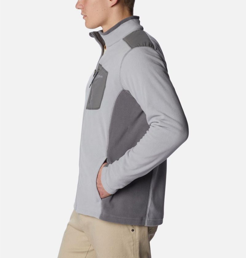 Grey Men's Columbia Klamath Range Full Zip Fleece Jacket | XILJU-0897