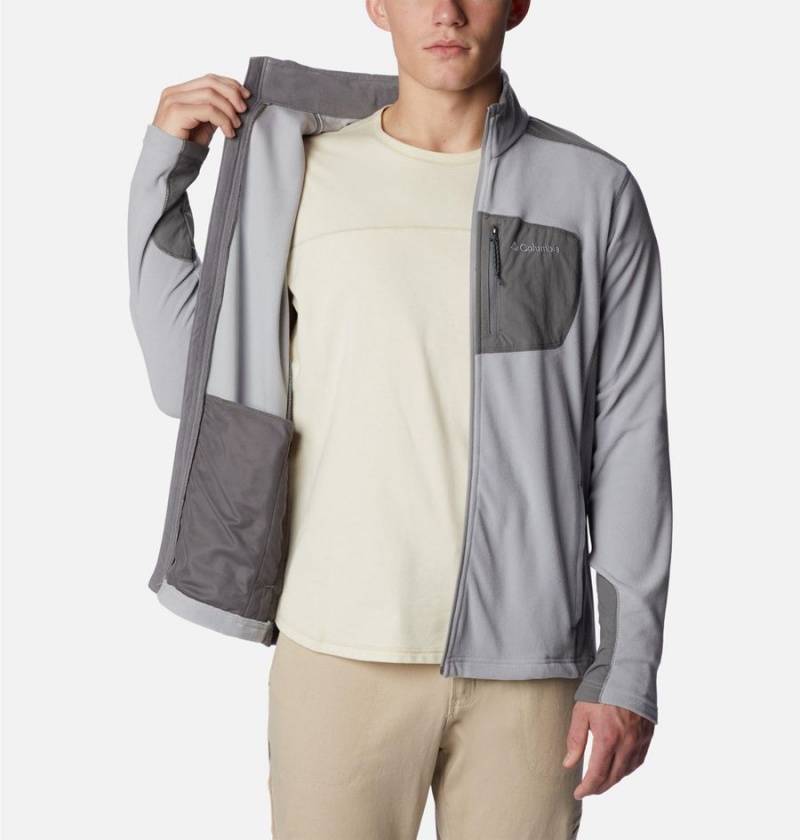 Grey Men's Columbia Klamath Range Full Zip Fleece Jacket | XILJU-0897