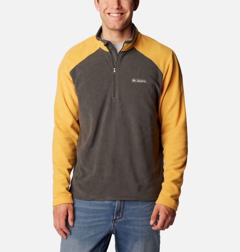 Grey Men\'s Columbia Lake Aloha Half Zip Fleece Pullover | PJKLV-4285