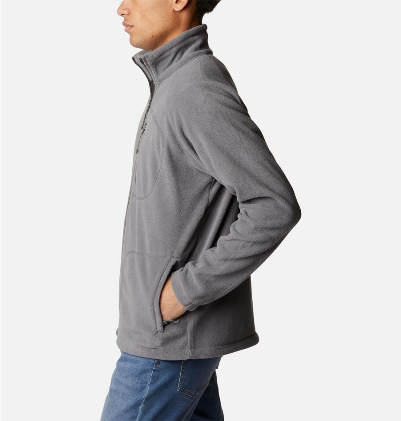 Grey Men's Columbia Mitchell Lane Full Zip Fleece Jacket | BCTPA-5694