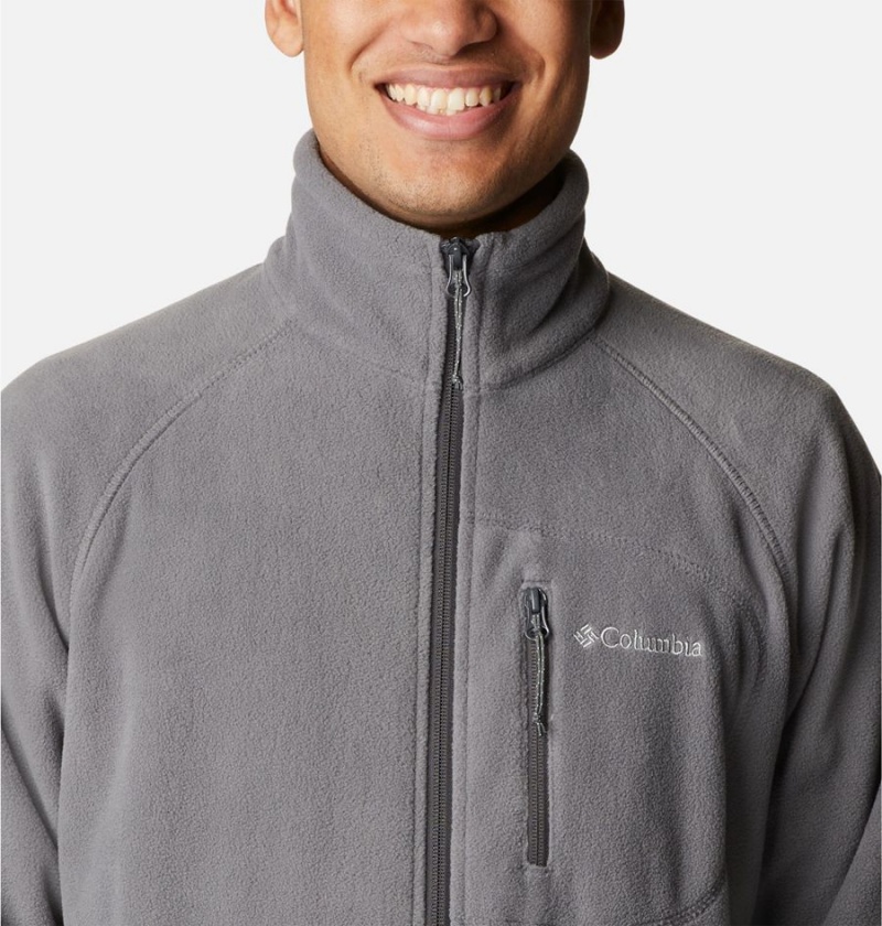 Grey Men's Columbia Mitchell Lane Full Zip Fleece Jacket | BCTPA-5694