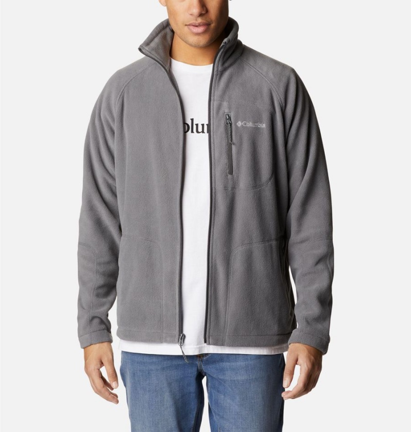 Grey Men's Columbia Mitchell Lane Full Zip Fleece Jacket | BCTPA-5694