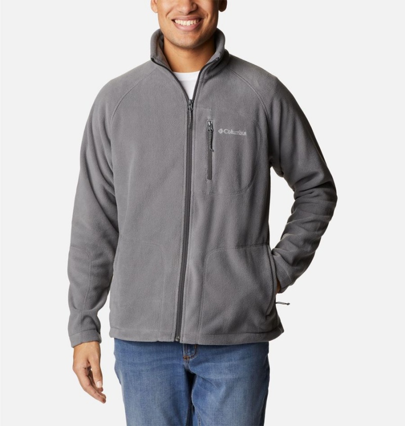 Grey Men\'s Columbia Mitchell Lane Full Zip Fleece Jacket | BCTPA-5694